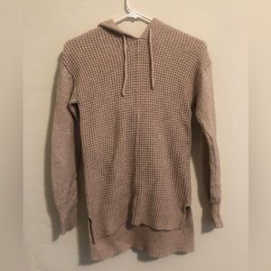 Beige knit hoodie. Cynthia Rowley size XS